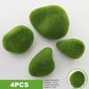2/4/6/10PCS Flocking Foam Artificial Moss Rocks Micro Landscape Miniature Figurine  Landscape Making