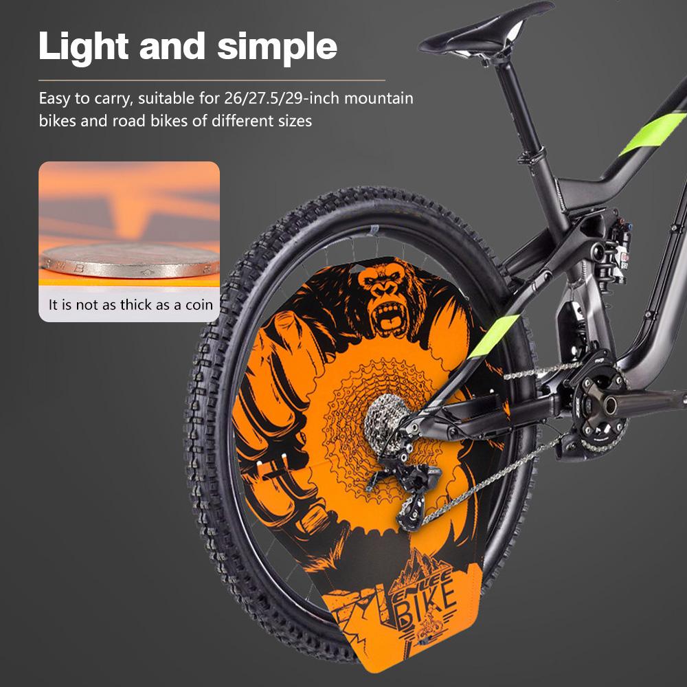 ENLEE Bicycle Disc Brake Cover Heat Resistant Wear Resistant Mountain Bike Washer Cover Simple Dazzle Print Washing