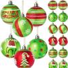 Runtowo 12pcs 6cm Christmas Balls Christmas Tree Pendant Merry Christmas Decor for Home Xmas Gifts Navidad 2025 New Year 2026