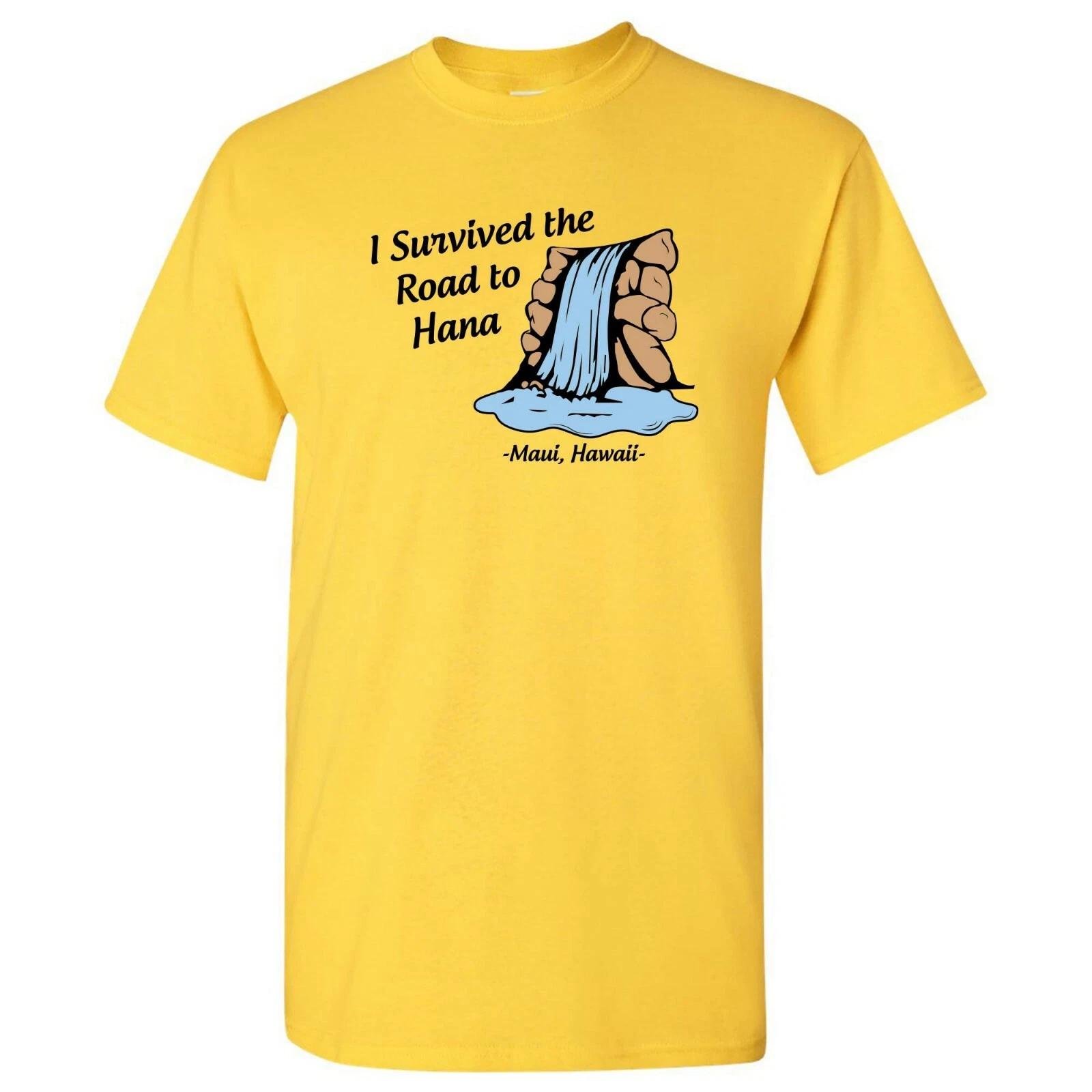 I Survived The Road to Hana - Maui Hawaii Island Summer Beach T Shirt 3XL