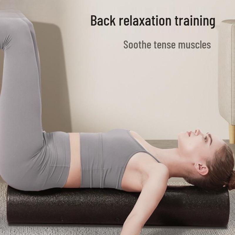 Solid Smooth Surface Foam Roller for Muscle Relaxation and Slimming Legs - Professional Yoga and Fitness Back Exercise Roller.