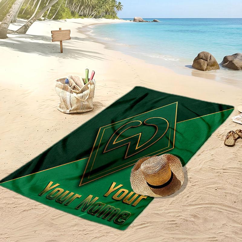 Telo Mare Personalizzato Stampato Werder Bremen FC Logo Calcio Supporto Nome Testo Personalizzato Asciugamano Assorbente Per Sport Viaggio Regalo Speciale
