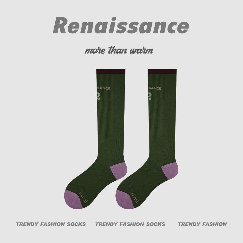 Renaissance Women's Summer Thin Compression Sports Socks for Yoga, Running, Hiking, Jump Rope, Fitness