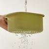 Space Efficient Sink Strainer Press Dumping Drain Basket Compacts Kitchen Storage Tray Plastic Food Catchers Organizers