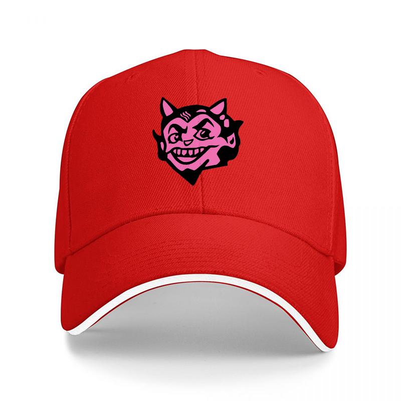Cheshire Cat Pink Smile Baseball Cap Black Adjustable Hat with Iconic Grin Design for Fashion and Casual Wear