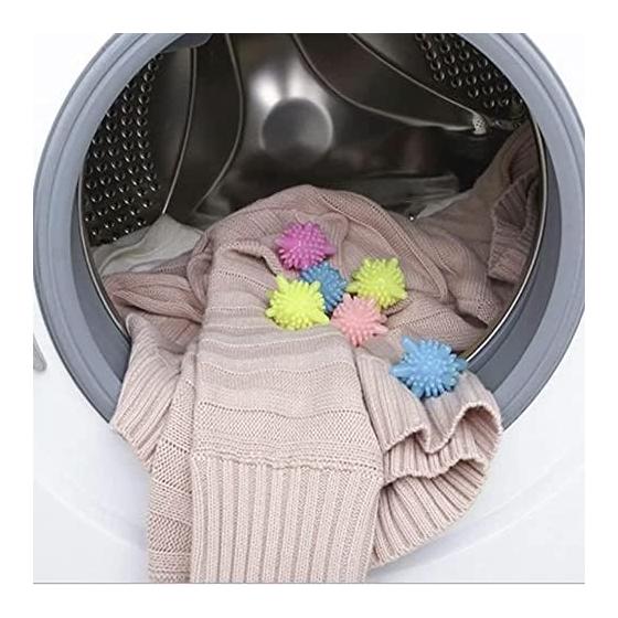 Laundry Rubber Balls Set of 5, Random Colors, Hair Collection, Laundry, Pet Hair Loss, Pill Prevention, Just Put In the Washing Machine, Easy