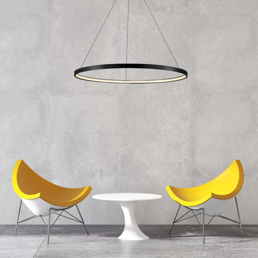 Lampa Wisząca Ring Led Czarny Light Prestige Lp-909/1P S Bk Cct