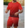 Premium Men's Size 23 Printed Set Men's T-Shirt and Shorts Set Casual Set Fashionable Sportswear