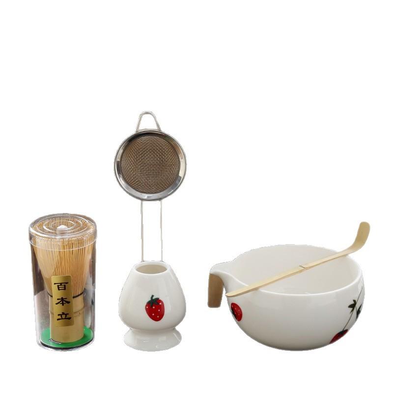 Japanisches Matcha-Set Baibenli Matcha-Pinsel Song-Dynastie Matcha-Pulver-Werkzeug Tee-Schneebesen Matcha-Tee-Schneebesen Erdbeer-Tee-Set