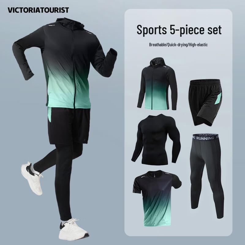 VICTORIATOURIST Мужской спортивный комплект с быстрой сушкой и флисом 2XL