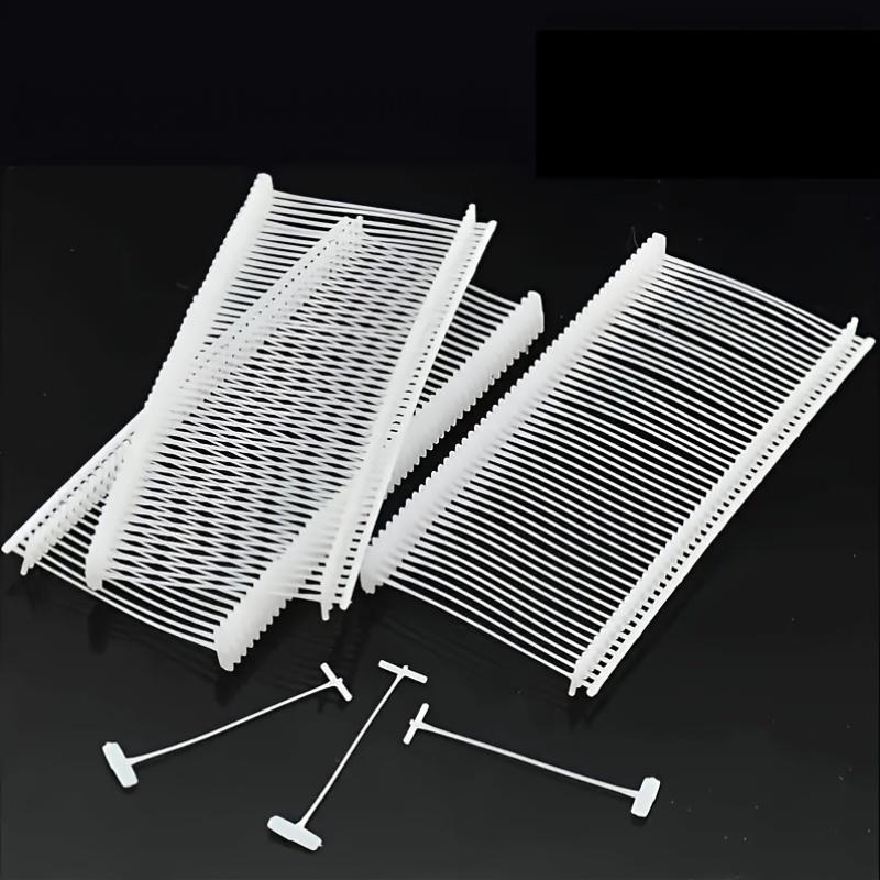 5000pcs 50mm Standard Plastic Fasteners Regular Space Barbs Attachments for Standard Label Price Tag Guns