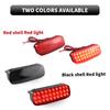 2PCS Red LED Rear Bumper Reflector Lights Fog Lights For Citroen C1 C5 Peugeot 107 206 607 Expert For Fiat Scudo Car Accessories