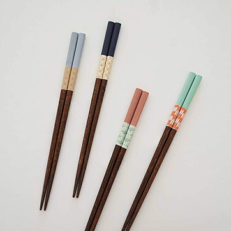 Made In Japanese Lightweight Wooden Chopsticks for Kitchen Goods 22.5cm Dishwasher-Safe Chopsticks, Japan, Stylish, Pattern, Non-Slip, Couples,