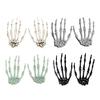1 Pairs Halloween Decoration Props Halloween Decoration Realistic Life Size Skeleton Hands Plastic Human Hand Bone Plastic Hands