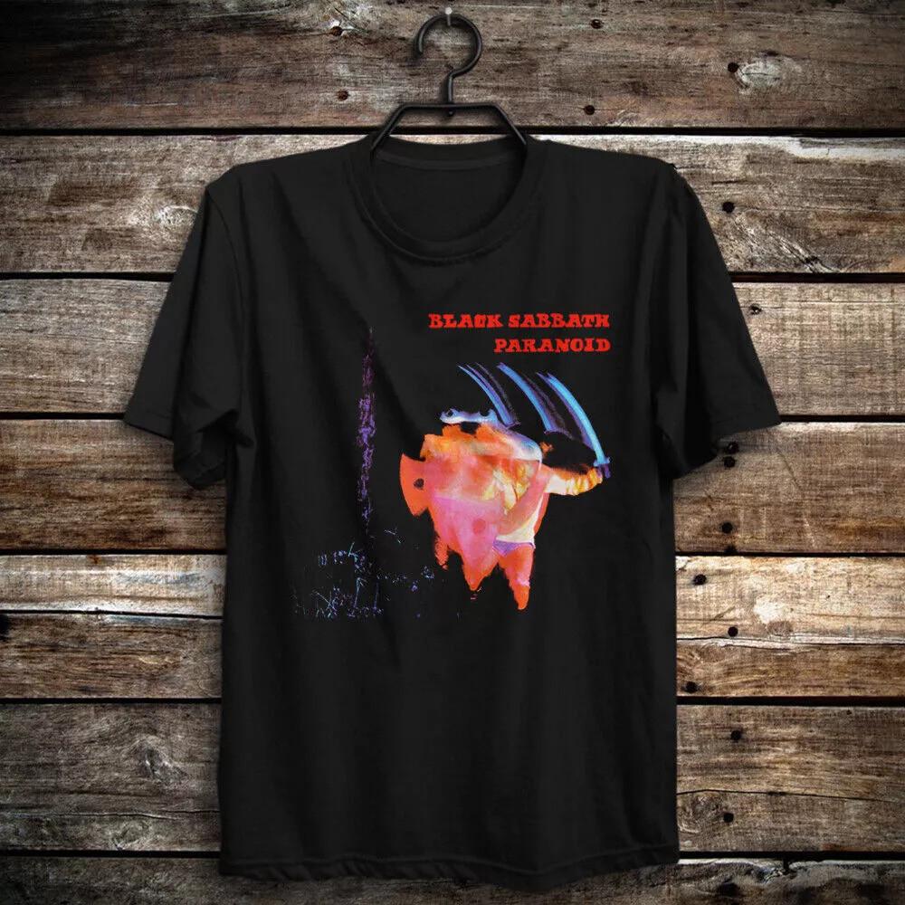 Paranoid Album T-Shirt Black Sabbath Rock Band Iron Man War Pigs Walpurgis Unisex T-Shirt XXL