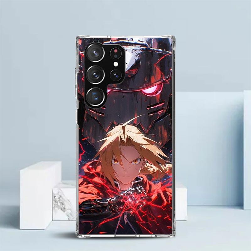 Anime F-ullmetal A-Alchemist Soft Cover for Samsung Galaxy S25 Edge S26 S24 S23 Ultra Phone Case S22 S21 Plus S20 FE Print Patte