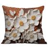 New Flower Pillowcase Imitating Three-dimensional Oil Painting Style Creative Floral Home Living Room Sofa Cushion Pillowcase