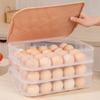 Stackable Home Storage Box Kitchen Refrigerator Egg with Holder Container Lid