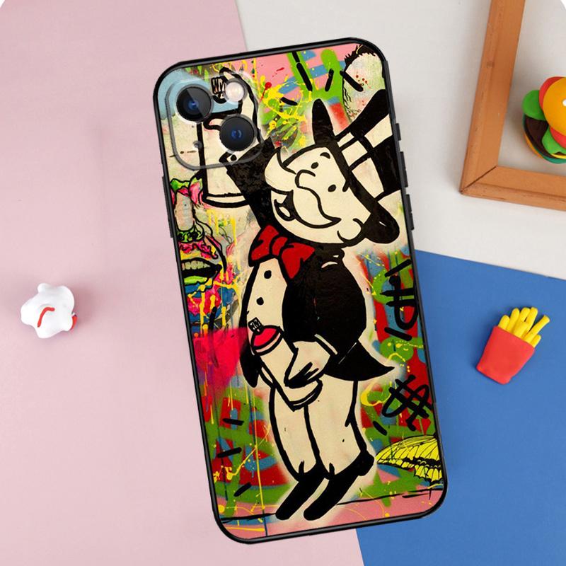 Monopolys Money Dollars Phone Case For iPhone 16 Pro Max 11 12 13 Mini 14 15 Pro Max XR 16e 15 16 Plus Cover Shell