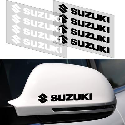 4 Piezas Pegatinas Manija Puerta Coche Calcomanías Neumático Espejo Retrovisor Emblema para Jimny GW250 Samurai Vitara Swift Baleno SX4 Ignis Alto Splash Swace