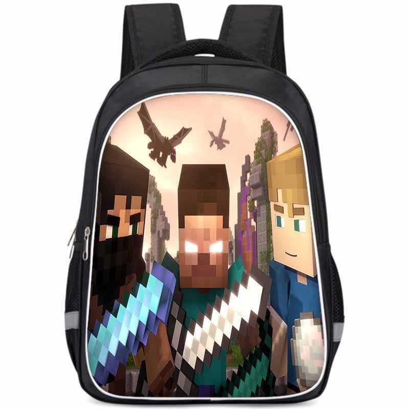 Spacious And Lightweight Oxford Fabric School Backpack For Kids And Teens
