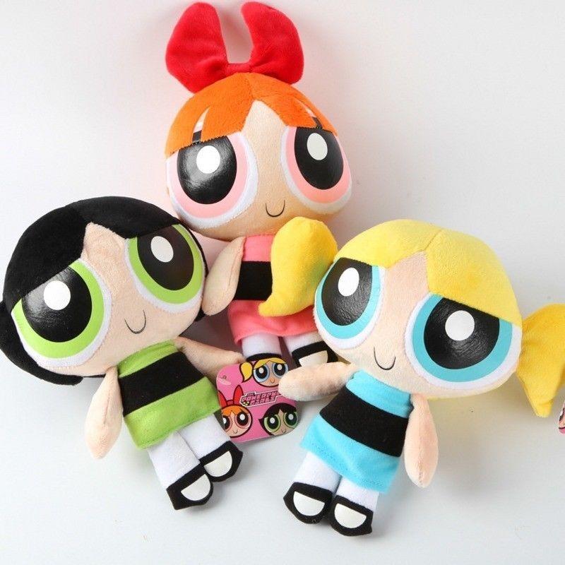 Powerpuff Girls The Plush Toys Fashion Classic Childrens Comfort Doll Pillow