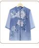Summer Style Chiffon Cardigan for Elderly Mothers - Mid-Sleeve Chinese Design