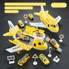 with 6 Road Signs Inertial Airplane Model Aircraft Model Deformation Airplane Toy  Boys and Girl