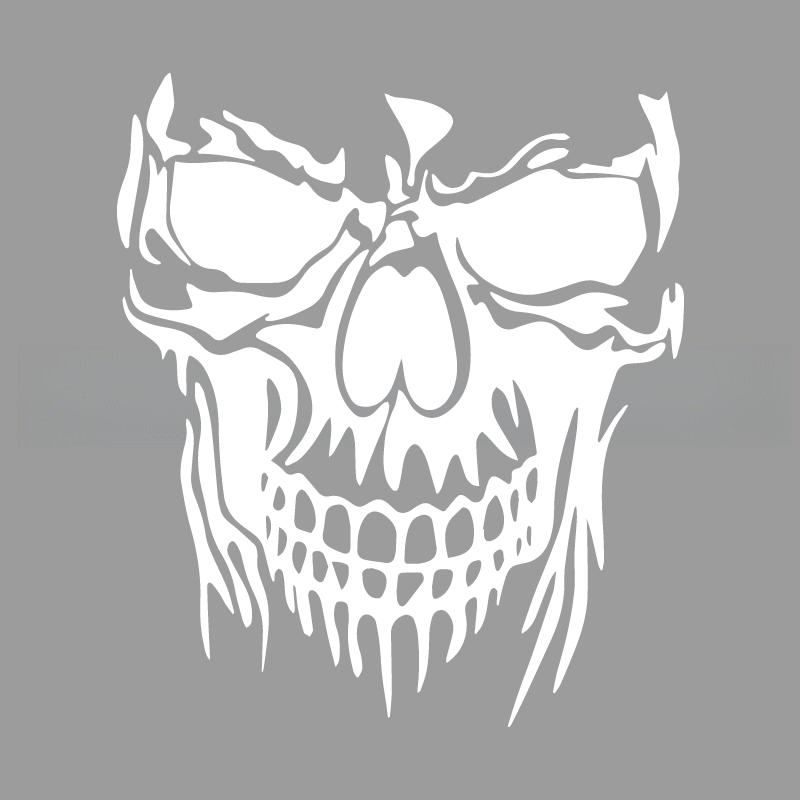 Evil Fanged Skull Creative&funny Stickers for Cartoon Fans&lover,high Quality for Car Trucks Motorcycles &laptops