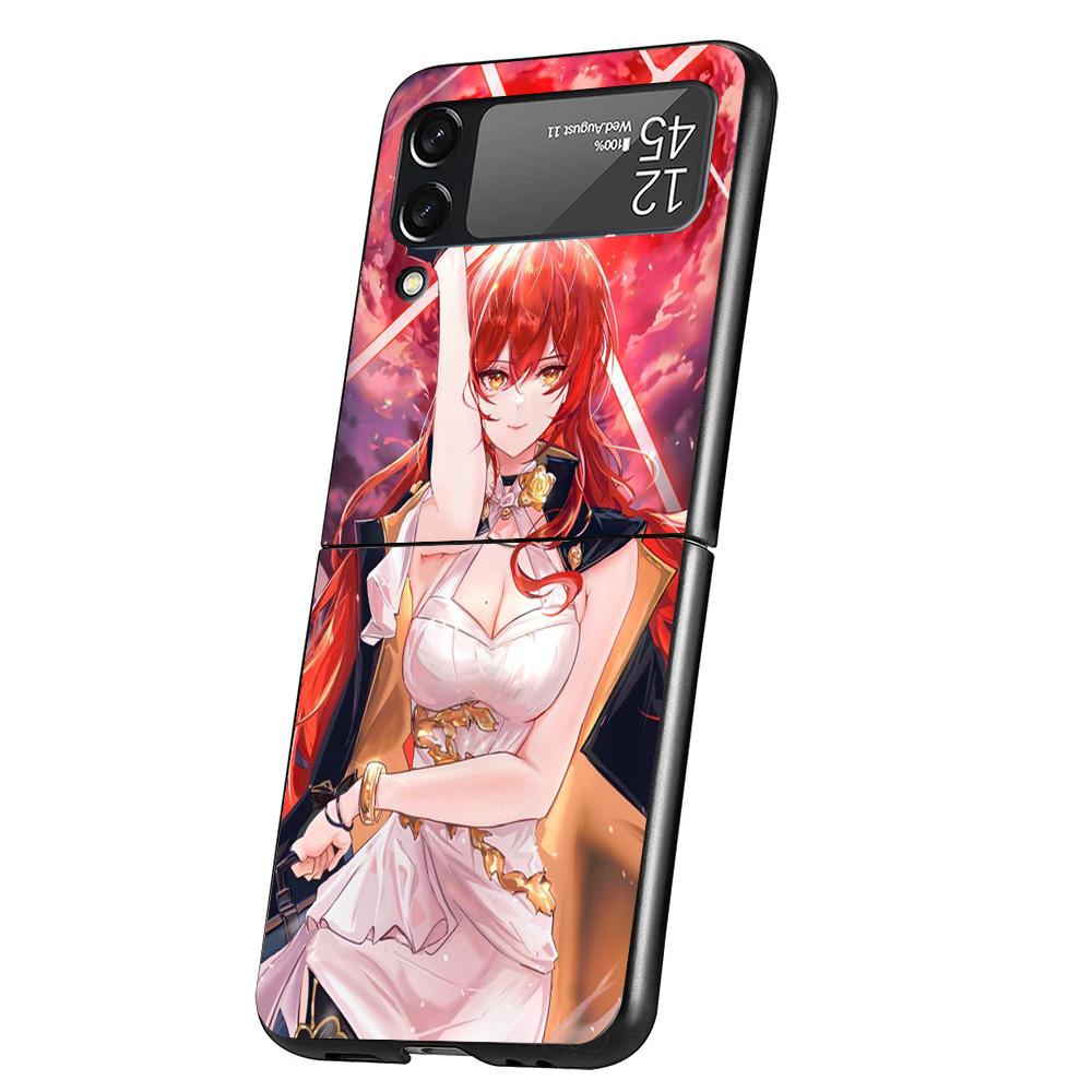 

Honkai Star Rail Firefly Cover Honkai SCase For Samsung Galaxy Z Flip 7 6 5 4 3 5G Flip7 Flip6 Flip5 Flip4 Flip3 Black Fundas Sh Samsung Z Flip