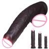 Schwarzer Realistischer Dildo Weiche Lebensechte Dildos Simulierter Großer Penis Silikonpenis Analer Stöpsel Saugnapf Dildos Sexspielzeug Für Frauen Männer