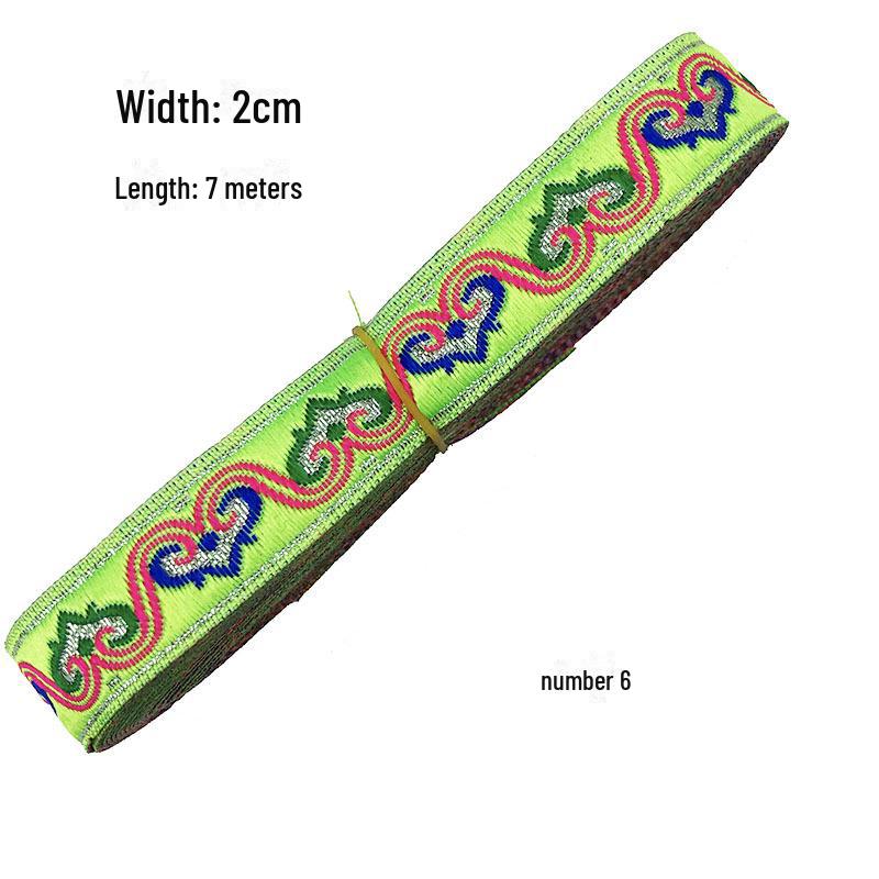 Pânză jacquard etnică: Accesorii și decorațiuni interioare Hanfu de 2 cm