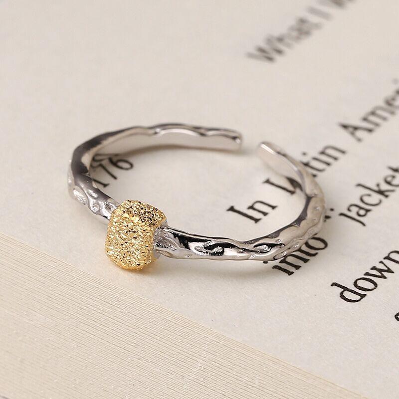 

Irregular Texture Frosted Cuff Finger Rings For Women Girl Fashion New Jewelry Friend Gift Party resizable