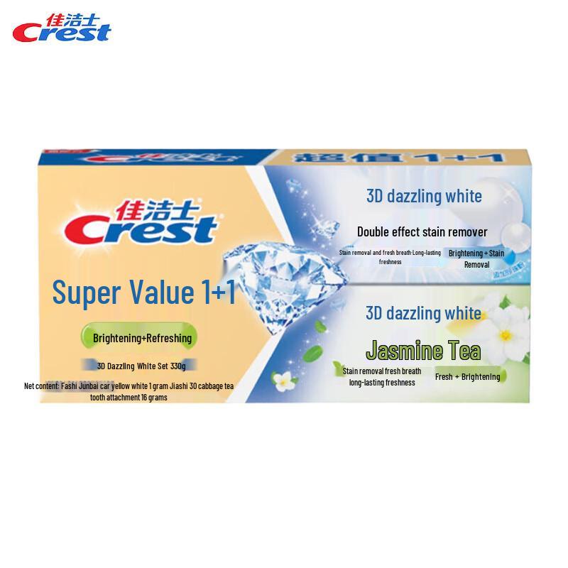 

Crest 3D White & Jasmine Tea Fresh Toothpaste Twin Pack