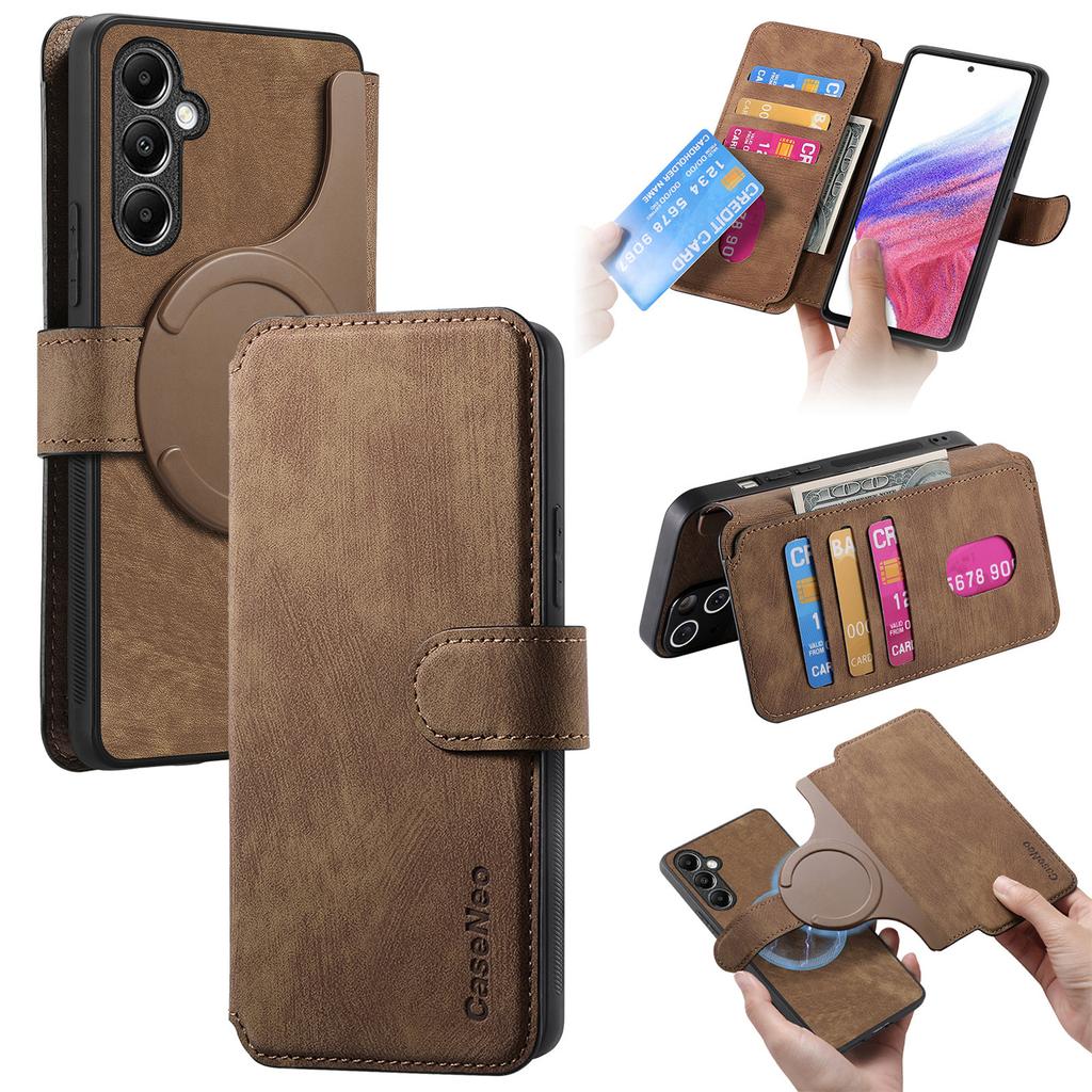 For Samsung Galaxy A14 5G Magnetic Case CASENEO Detachable Leather Phone Wallet Cover