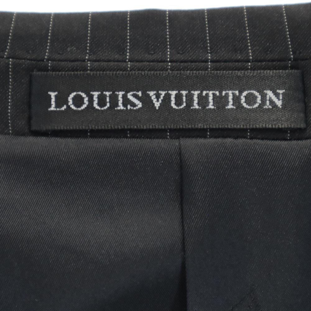 Louis Vuitton Striped Pattern Suit Setup 48/32 Charcoal Gray Men's Used