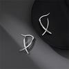 Trendy Geometric Pattern Ear Cuff for Women Portable Silver Plated Fashion Accessory Gift Ready