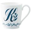 Noritake Alphabet Microwave and Dishwasher K Bone Mug, 285cc, Collection, Safe, China, MT59880/4946-K