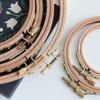 Handmade DIY Embroidery Tool Set with Hoop, Frame, and Stand