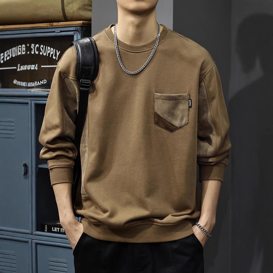 Осенний тяжелый замшевый свитер с плетением — фото 5