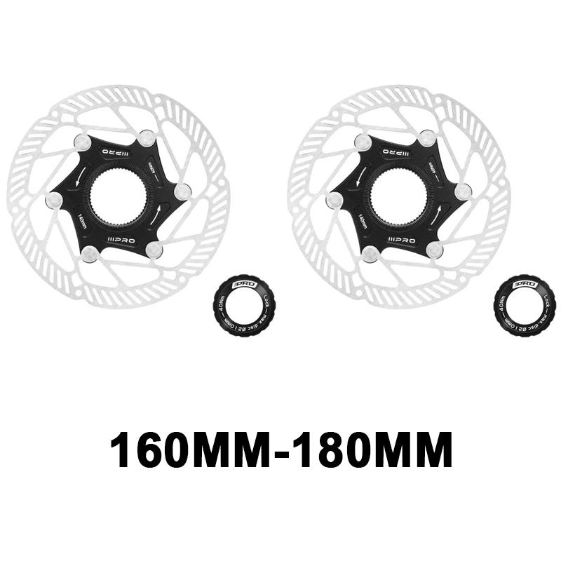 IIIPRO Bike Rotor Centerlock MTB Hydraulic Brake Disc Stainless Steel Durable Mountain Road Bike Brake Disk Rotors Cycling Part