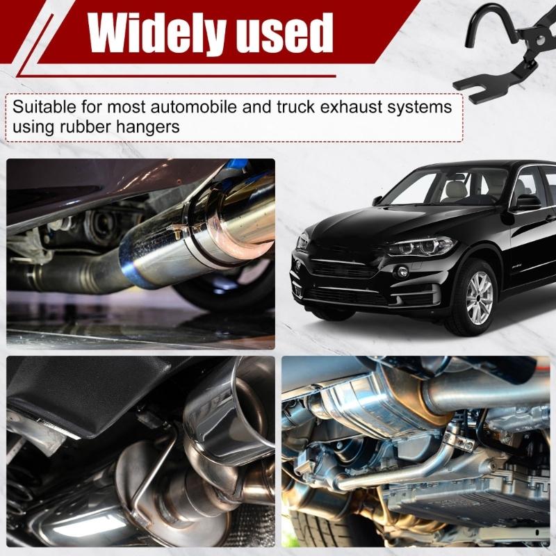 Exhaust Hanger Removal Tool with Ergonomic Handle Car Exhaust Rubber Pad Detaching Plier for Auto Repair Technicians