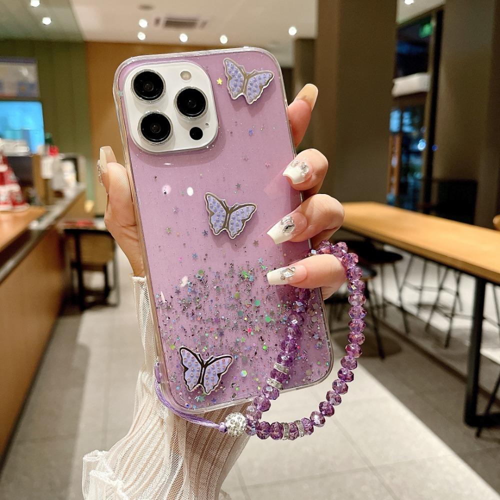 

For iPhone Starry Sky Case Fashion Starry Sky Butterfly Phone Cover iPhone 11 білий