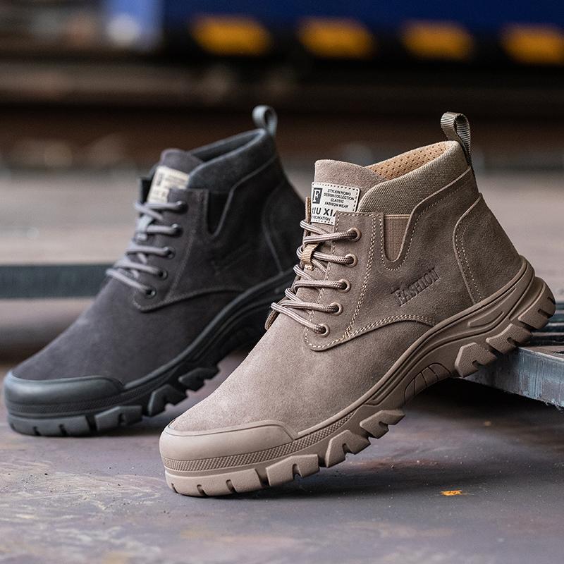Work Safetyshoes For Men  Anti-puncture Indestructible Work Shoes Fashion Work Shoes Outdoor Work Shoes Steel Toe Cap Boots