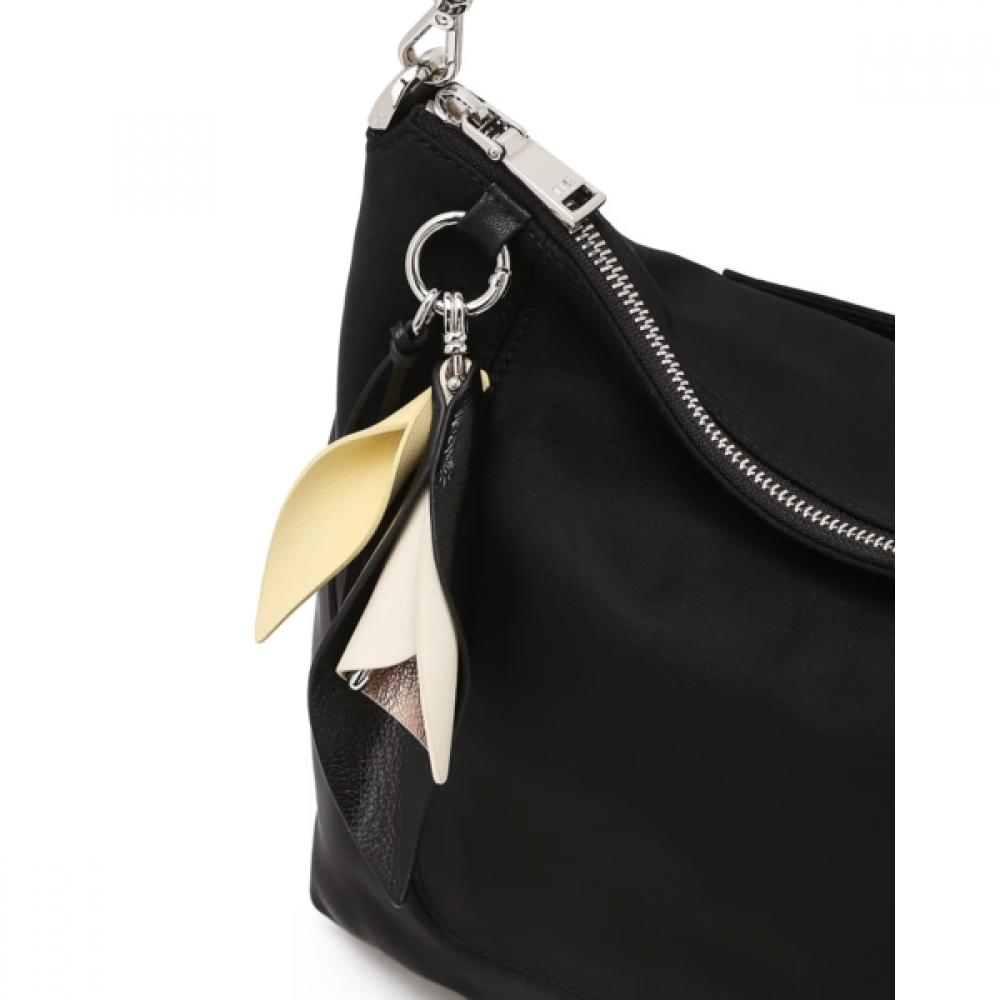 Daks Misty Flower Black Flower Charm Nylon Shoulder Bag Dcba6f527bk