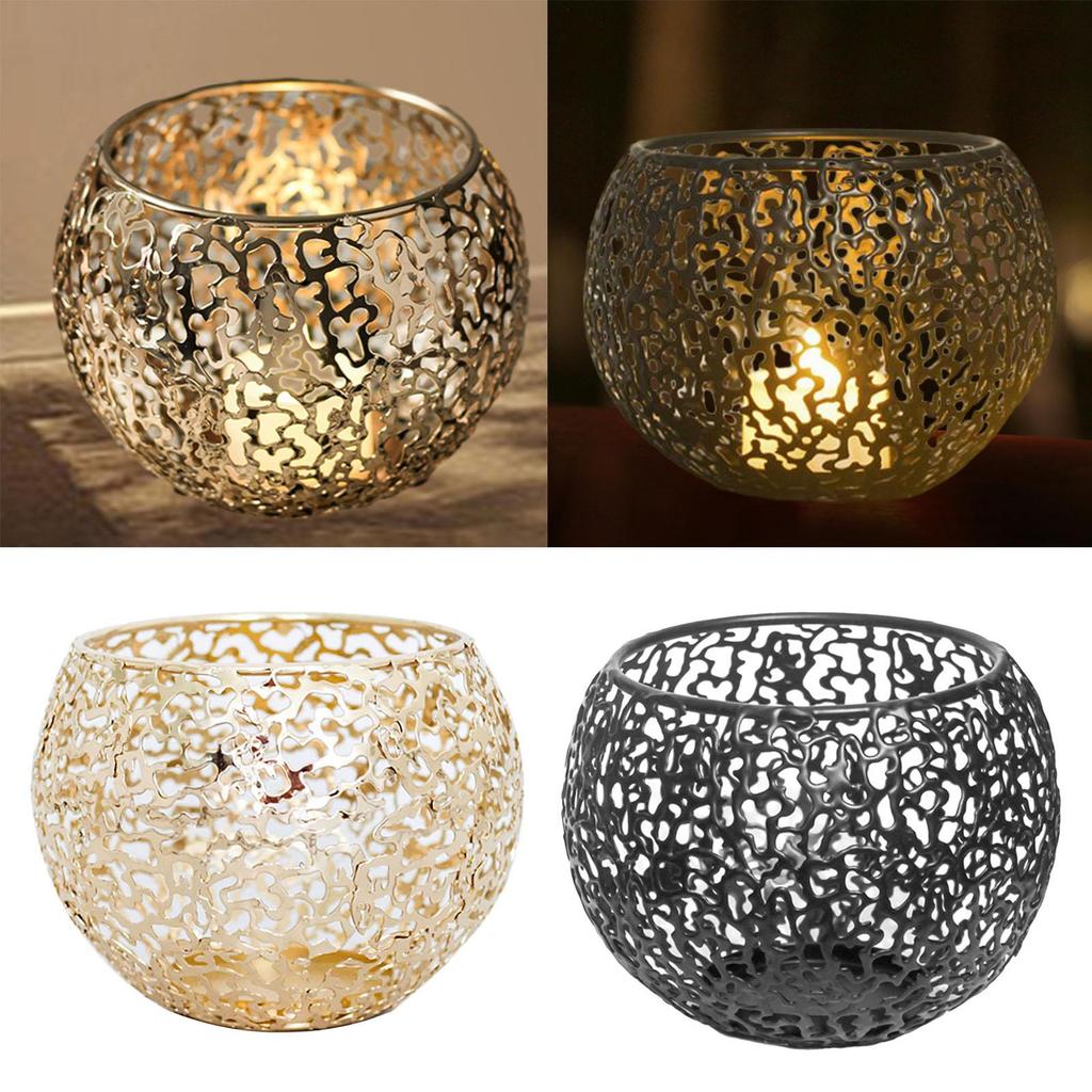 Kovový svícen na čajovou svíčku, dekorativní stojan na vonnou svíčku, svícen pro párty, ložnici, obývací pokoj, jídelní stůl, domácí dekorace