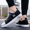Fashion Men's Casual Shoes Alphabet Thick Platform Canvas Sneakers Wear To Work Breathable New In Elegant Common 2025 Trend Male Shoe