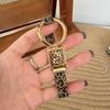 Ring Antique Square Leopard Print Mesh Belt Women'S Watch Women'S Niche Light Luxury Temperament Quartz
