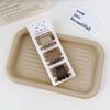 3Pcs/Set Fashion Coffee Color Frosted Geometric Hairpins Crab Hair Clips Barrettes for Women Girls Hair Accessories Headwear