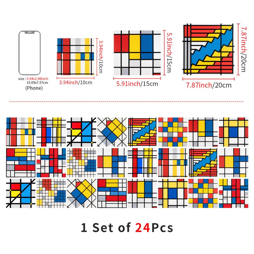 24 szt. Naklejki na płytki w stylu europejskim Kuchnia Samoprzylepne Odporne na olej Naklejki ścienne Wodoodporny Winyl Zdejmowalne Naklejki ścienne